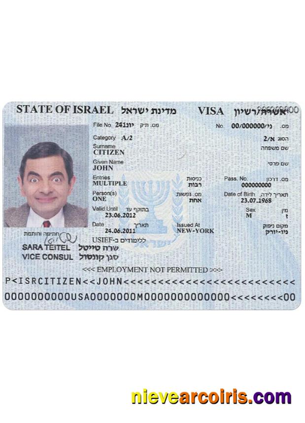 ISRAEL visa